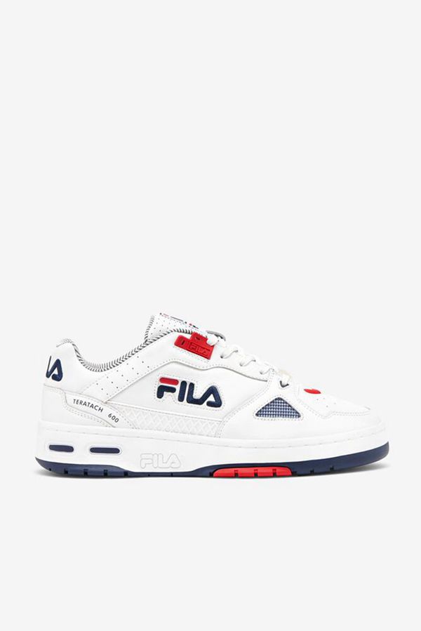 Fila Teratach 600 Men's Sneakers - White/Navy/Red,NZ 682-56821